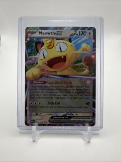 Meowth ex 062/088 Me03: Perfect Order Holo NM Pokemon Card - Image 3