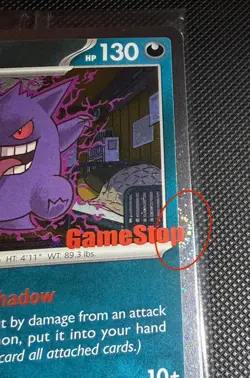 Pokemon Gengar Sealed GameStop Promo Holo Card Triple Swirl 050/088 PSA 10 - Image 3
