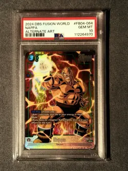 2024 DRAGON BALL SUPER CARD GAME FUSION WORLD ULTRA LIMIT #FB04-064 NAPPA PSA 10 - Image 1