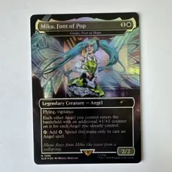 MTG Miku, Font of Pop - Giada, Font of Hope RAINBOW FOIL Secret Lair 1586 NM - Image 1