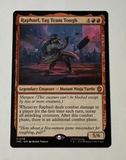 Raphael, Tag Team Tough Commander Teenage Mutant Ninja Turtles MTG NM - Image 1