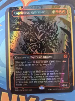 Capricious Hellraiser [Oil Slick Raised Foil] | MTG - Image 1