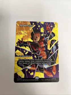 Parallel Lives Borderless Nonfoil Spiderman MTG - Image 1