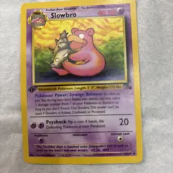 Pokemon Slowbro 1st Edition, fossil, stage 1 Wizards 43/62 - Image 2