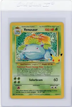 2021 Pokemon Celebrations Venusaur Holo 15/102 Classic Collection Base Set 25th - Image 1