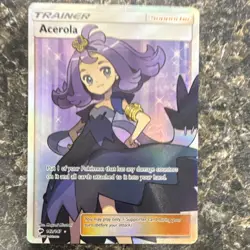 Pokemon Acerola Trainer Full Art Ultra Rare Holo Sm-Burning Shadows 142/147 EN - Image 1