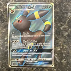 Pokemon Umbreon GX Full Art Holo Ultra Rare SM Base Set 142/149 200 HP EN - Image 1