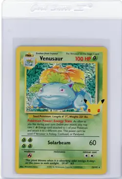 2021 Pokemon Celebrations Venusaur Holo 15/102 Classic Collection Base Set 25th - Image 1