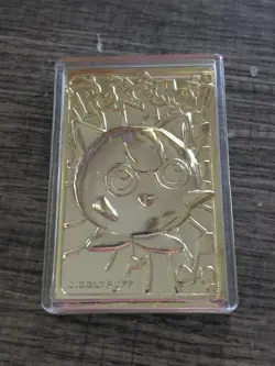 1999 BURGER KING POKEMON 23K GOLD PLATED JIGGLYPUFF CARD #39 - Image 1
