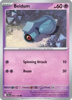 Beldum - Common - Pokemon Journey Together - 061/159 - NM - Image 1