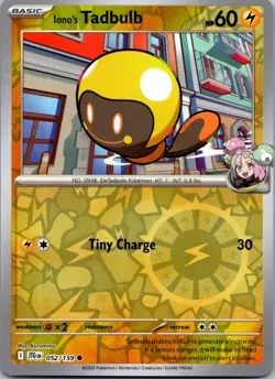 Iono's Tadbulb - Common - Reverse Holo - Pokemon - SV09: Journey Together - 052/ - Image 1