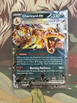 Pokemon TCG Charizard ex Paldean Fates 054/091 Double Rare NM - Image 1