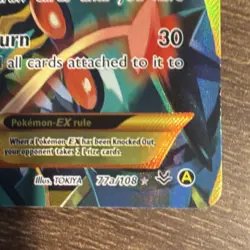 Pokemon Shaymin EX 077A/108 Alternate Art Full Art Holo - Image 4