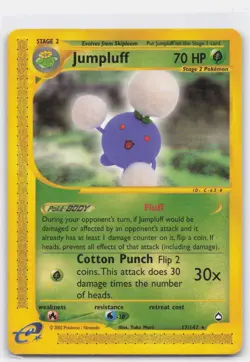 JUMPLUFF 17 RARE AQUAPOLIS POKEMON - Image 1