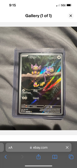 2 AIPOM 2023 POKEMON PARADOX RIFT ILLUSTRATION RARE 211/182 Q5537 - Image 1