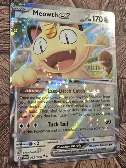 Pokemon TCG Meowth Ex 062/088 Pokemon Perfect Order - Nm Condition Double Rare - Image 2