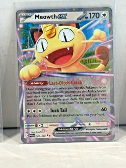 Pokemon TCG Perfect Order Meowth Ex Double Rare #062/088 - Image 1