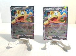 Pokemon TCG MEOWTH ex 062/088 ME03:Perfect Order Double Rare Lot Of 2 NM/M - Image 1
