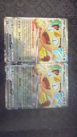 Pokemon TCG Perfect Order Meowth ex 062/088 x2 - Image 1