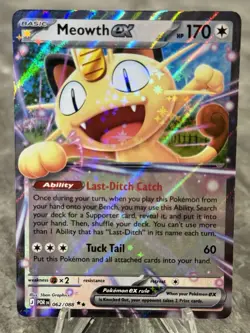 Pokemon TCG Meowth Ex 062/088 Perfect Order - Image 1