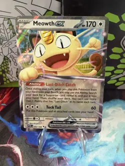 Meowth ex - 062/088 - Double Rare - Pokemon TCG Perfect Order NM - Image 1