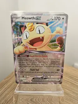 Pokemon TCG Meowth ex 062/088 Perfect Order Holo Double Rare - Image 1