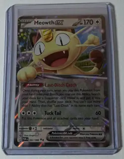 Pokemon TCG Meowth ex 062/088 Perfect Order Holo Double Rare 020 - Image 1