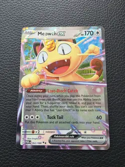 Pokemon TCG Meowth EX 062/088 Perfect Order Ultra Rare Holo Near Mint - Image 1