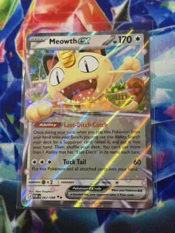 Pokemon TCG Meowth Ex 062/088 - Perfect Order Near Mint - Pack Fresh - Image 1