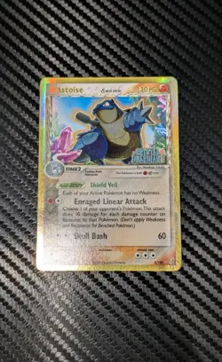 👌NM/-👌Blastoise (2/100) EX Crystal Guardians Stamped Reverse Holo Pokemon Card - Image 1