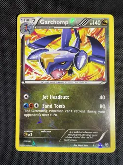 Pokemon Garchomp Reverse Holo 91/124 Dragons Exalted NM - Image 1
