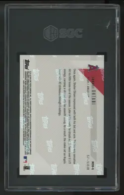 2018 Topps Now Shohei Ohtani RC Moment Of The Week #MOW-6 SGC 9.5 - Image 2