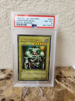 PSA 8 NM-MT Summoned Skull Metal Raiders MRD Yugioh Card #003 MRD-003 - Image 1