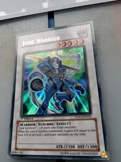 Junk Warrior 5DS1-EN041 1st Edition Ultra Rare Yugioh Card - Image 1