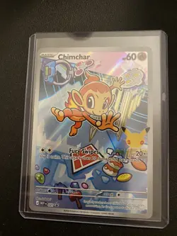 Pokemon Chimchar 041 Black Star Promo Card w/ Top Loader - Image 1