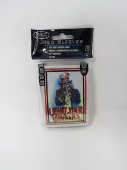 Max Protection 7060L I Want Your Brains Zombie Undead Uncle Sam Neo Sleeves - Image 1