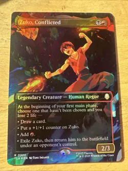 MTG Avatar-The Last Airbender: Zuko, Conflicted(Borderless Foil) - Image 1
