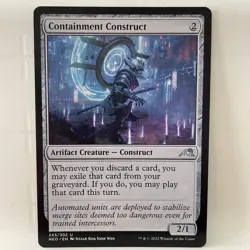 Containment Construct MTG Kamigawa: Neon Dynasty NM 243/302 Uncommon Artifact - Image 1
