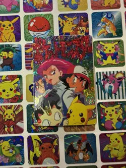 Pokemon Charizard Vintage Pocket Monsters Vending HOLO Prism Sticker 99 Nintendo - Image 2