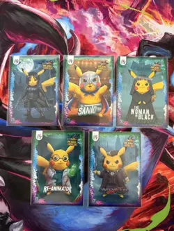 Pikachu Cosplay Pokemon Card Lot - El Santo Woman In Black Underworld - Image 1