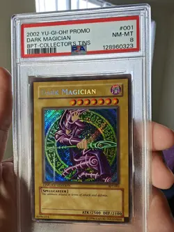 Yu-Gi-Oh! Dark Magician Collector's Tin Secret Rare Promo BPT-001 PSA 8 - Image 1