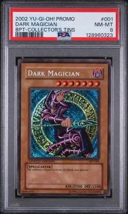 Yu-Gi-Oh! Dark Magician Collector's Tin Secret Rare Promo BPT-001 PSA 8 - Image 2