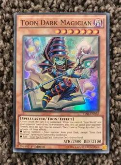 Yugioh Toon Dark Magician TDIL-EN032 Super Rare 1st Edition NM - Image 1