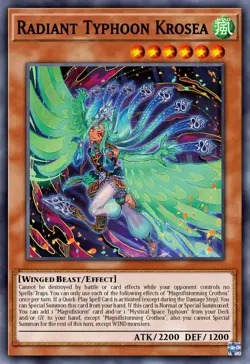 YUGIOH DOOD-EN015 Radiant Typhoon Krosea Starlight Rare 1st Edition NM - Image 1