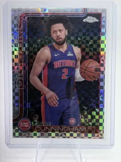 2025-26 Topps Chrome - Cade Cunningham #88 X-Fractor Detroit Pistons - Image 1