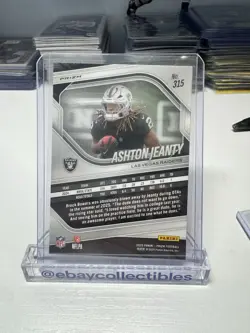 2025 PANINI PRIZM ASHTON JEANTY ROOKIE WHITE DISCO PRIZM #315 LAS VEGAS RAIDERS - Image 2
