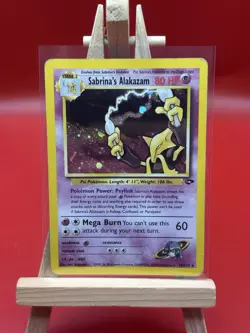 Pokemon TCG Sabrina's Alakazam 16/132 Holo Gym Challenge 2000 WOTC Vintage (MP) - Image 1