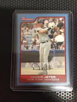 2006 Bowman Derek Jeter Blue #’d137/500 - #65 HOF New York Yankees - Image 1
