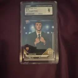 Topps 2025 Now Draft D1 Cooper Flagg CGC 9 Rookie 1st Pick Dallas NBA - Image 1