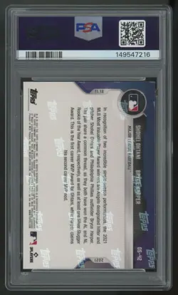 2021 Topps Now Shohei Ohtani/Bryce Harper Off-Season #OS-42 PSA 10 *216 - Image 2